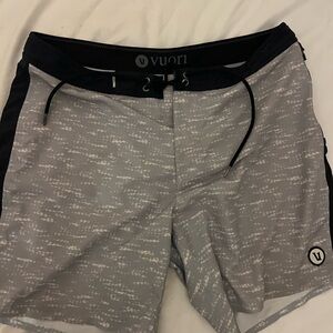 Vuori Black and Gray Athletic Shorts